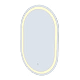 Embellir 2 LED Wall Mirror With Light 50X75CM Bathroom Decor Oval Mirrors Vanity