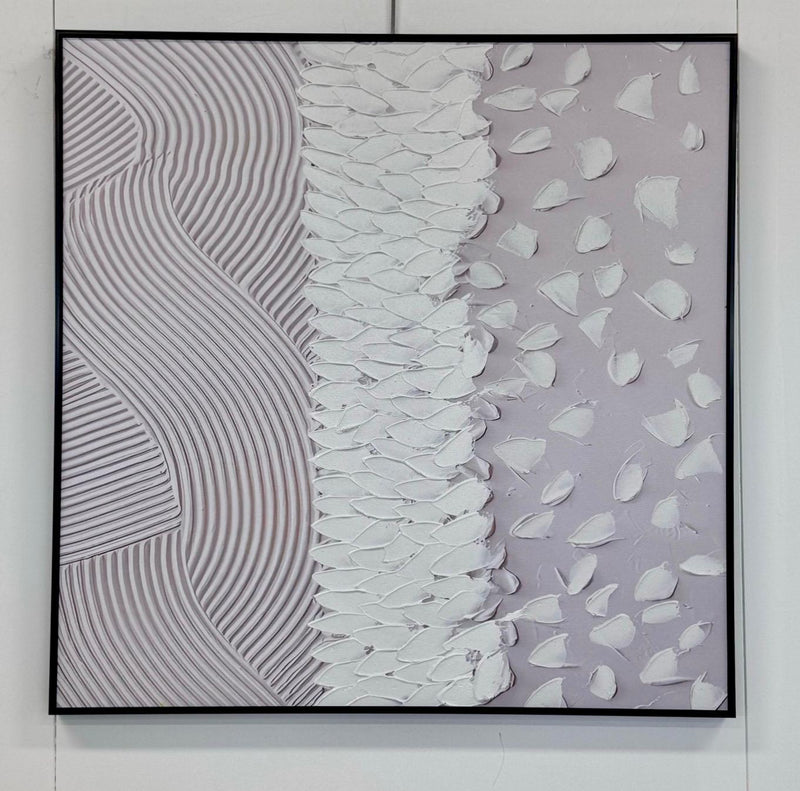 Nordic Square Framed Canvas Wall Art - Small