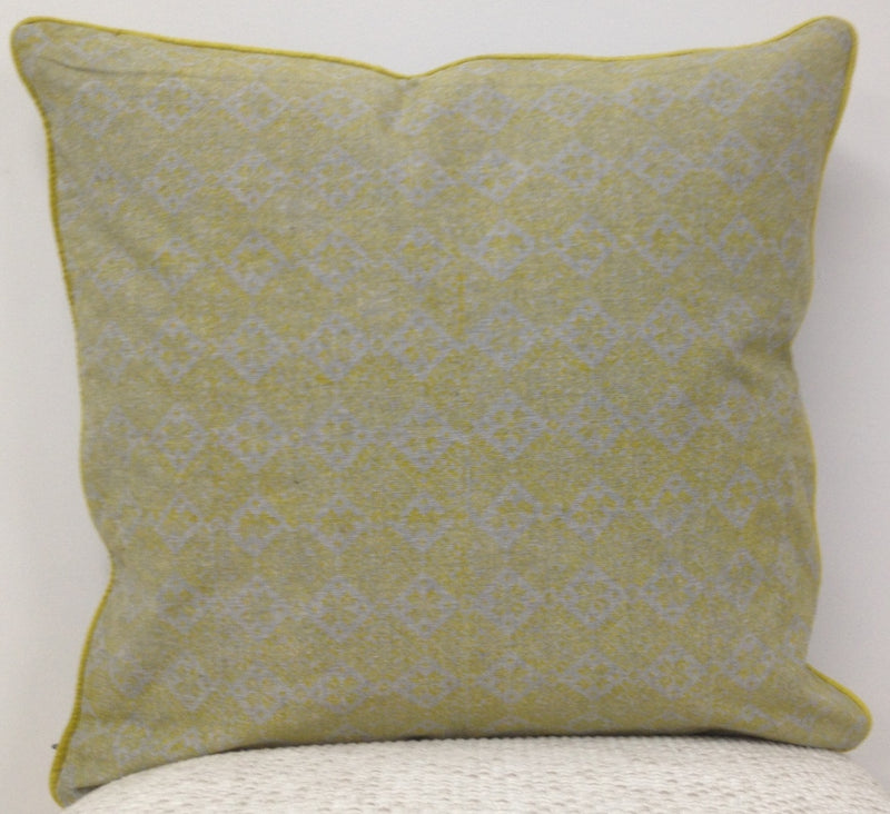 Pack of 4 Azuk Mustard Yellow & Grey 50cm x 50cm Cushion Covers