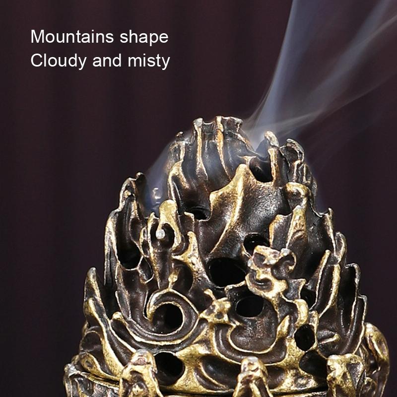 Small Vintage Copper Incense Burner - Bronze Ornament