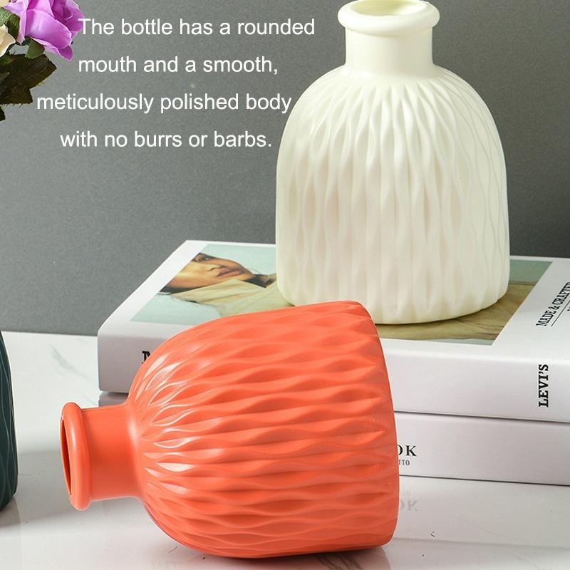 Versatile Drop-resistant Potted Plant Vase for Wet and Dry - Milk White