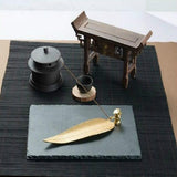 Large Sandalwood Incense Sticks with Leaf Ornaments - Silver