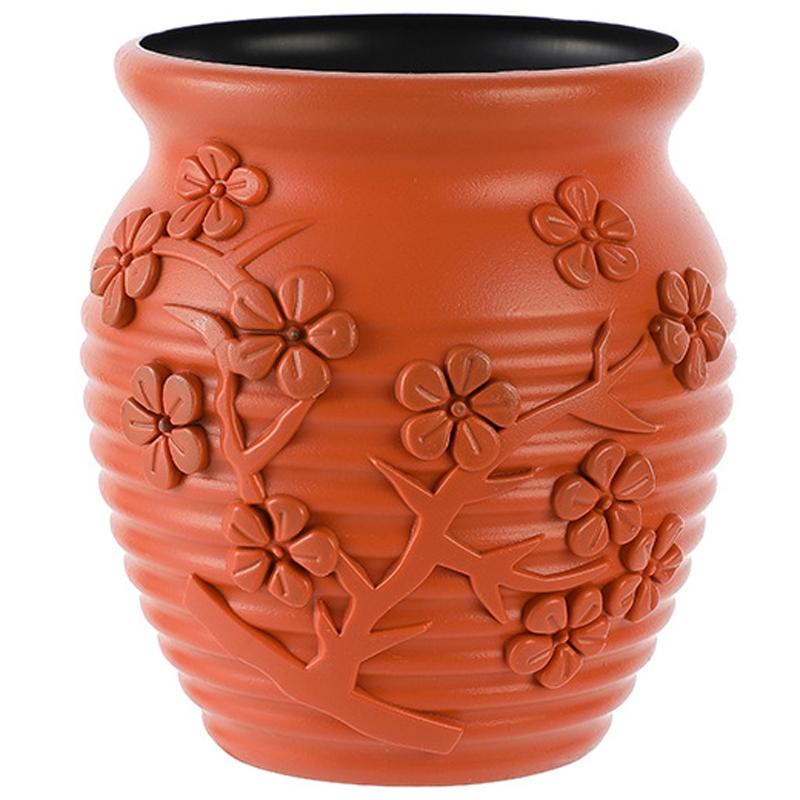 Hydroponic Vase for Home Flower Arrangements - Wet and Dry - Milk White