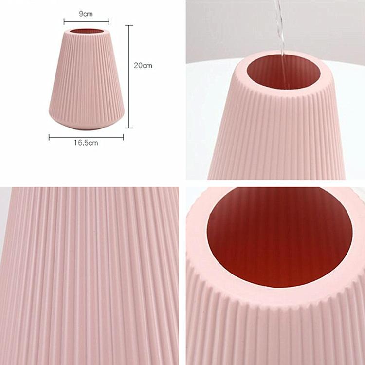 Decorative Wet and Dry Flower Vases for Creative Home Furnishings - Pink