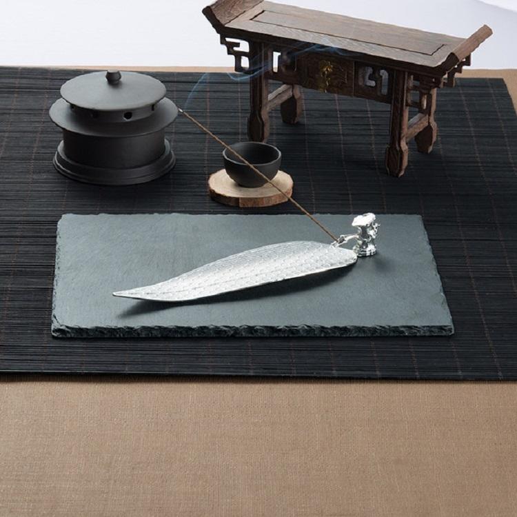 Large Sandalwood Incense Sticks with Leaf Ornaments - Gold