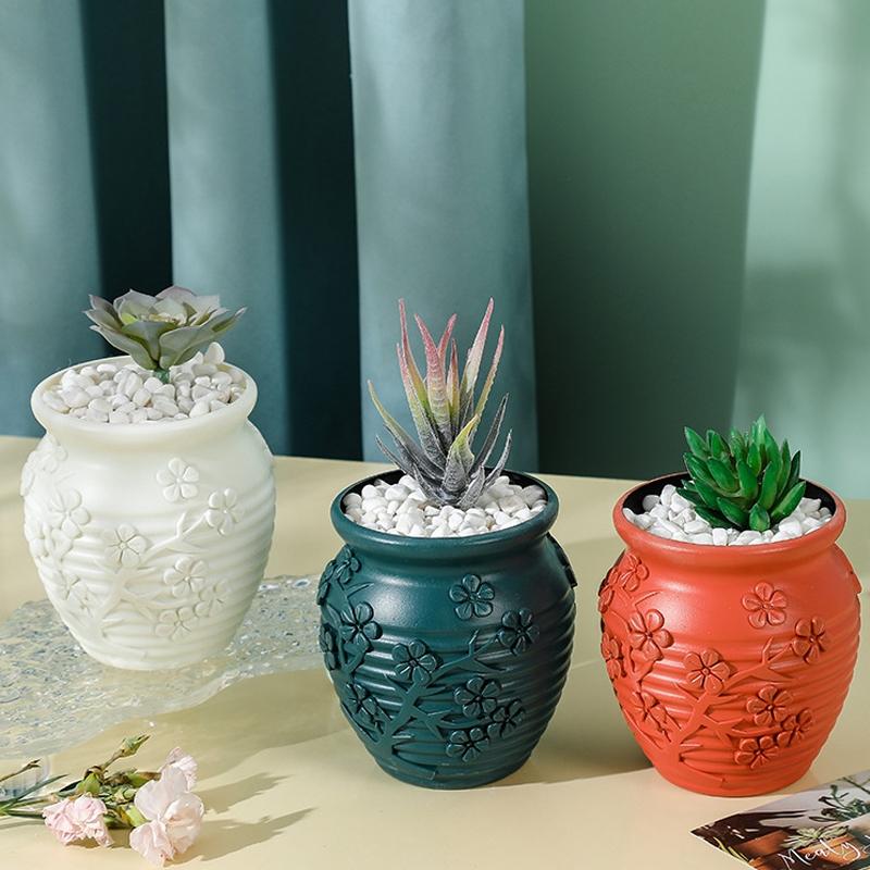 Hydroponic Vase for Home Flower Arrangements - Wet and Dry - Sea Blue