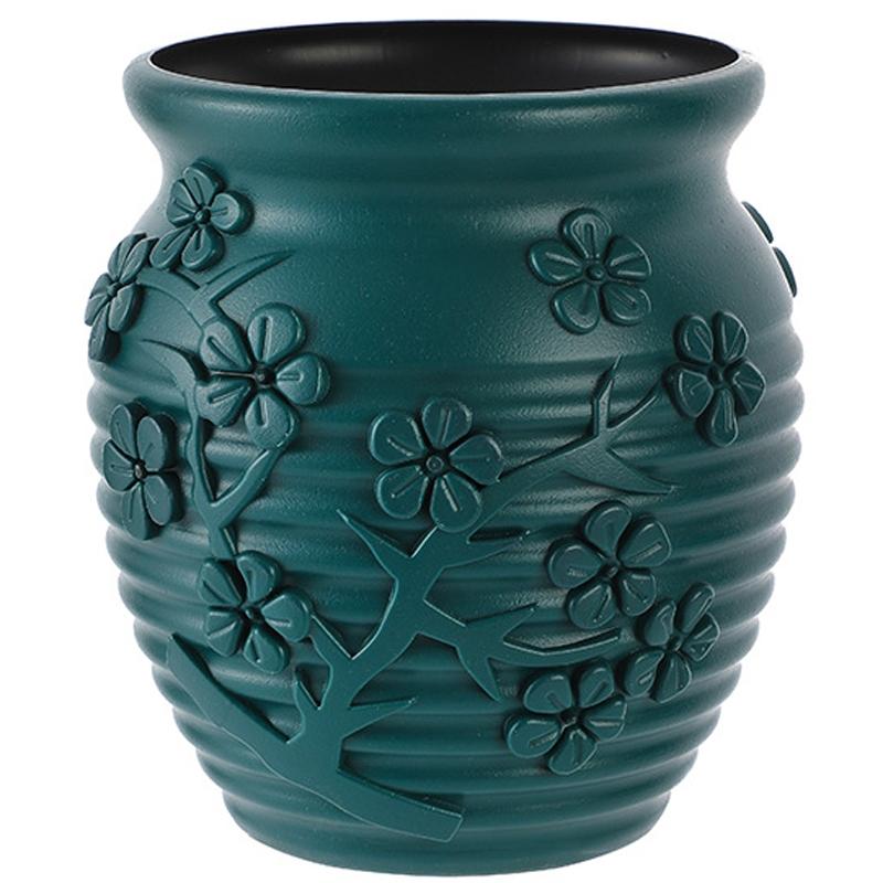 Hydroponic Vase for Home Flower Arrangements - Wet and Dry - Sea Blue