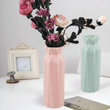 2-pack Plastic Round Vases - Simple Anti-fall Home Decor Ornaments - White