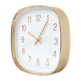 Modern Wall Clock Silent Non-Ticking Quartz Battery Operated Gold