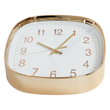 Modern Wall Clock Silent Non-Ticking Quartz Battery Operated Gold