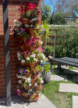 Single 5 Tier Extra Large Verandah Planter - Charcoal